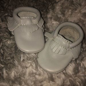 Newborn grey Mocs